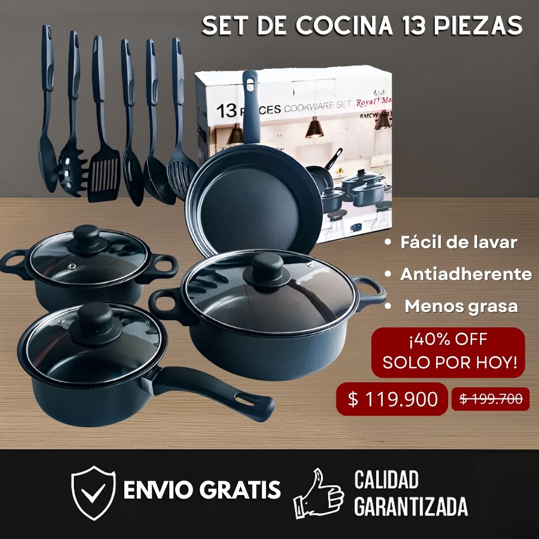 Set de cocina 13 piezas
