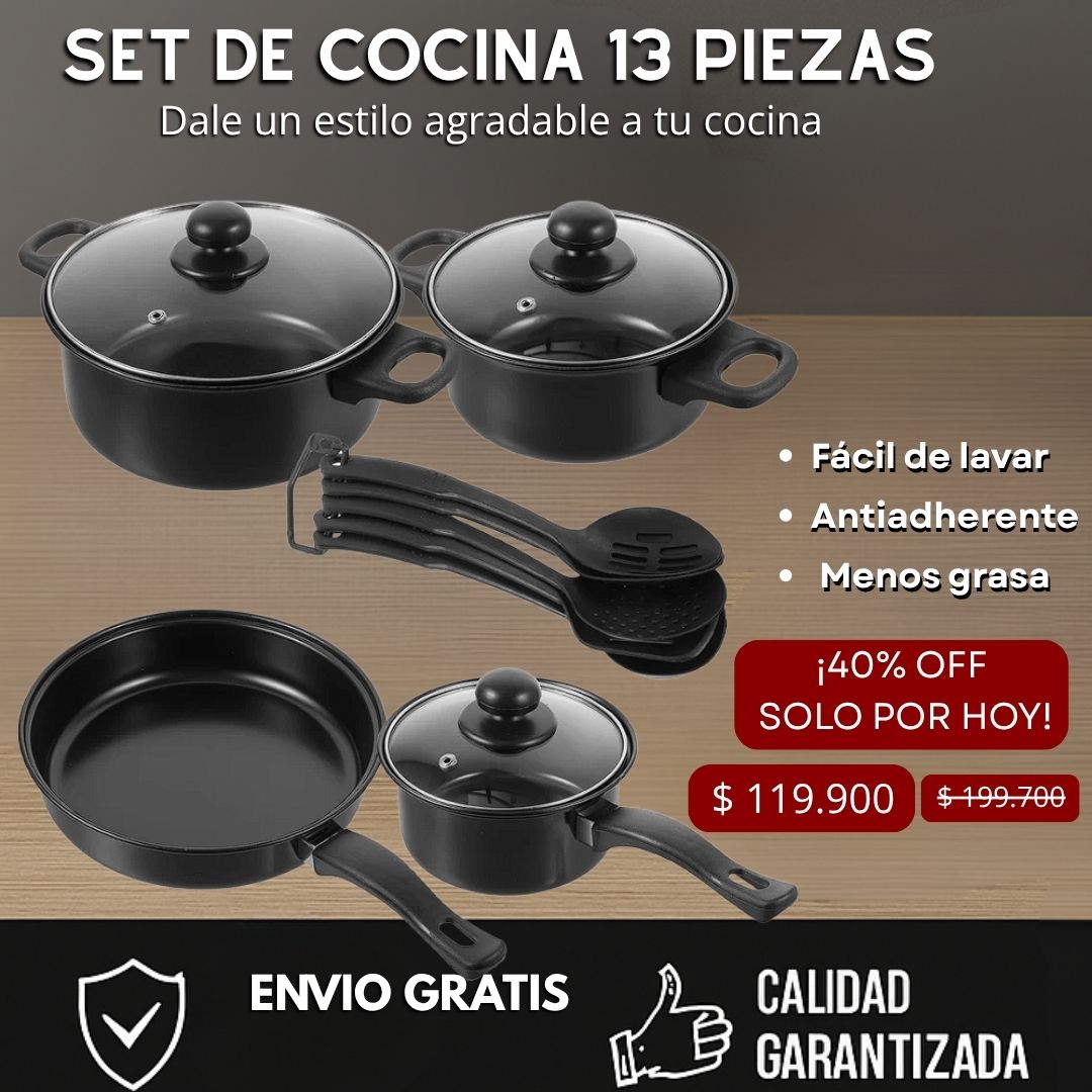 Set de cocina 13 piezas