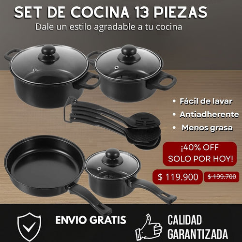 Set de cocina 13 piezas