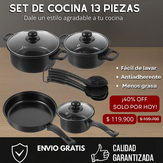 Set de cocina 13 piezas