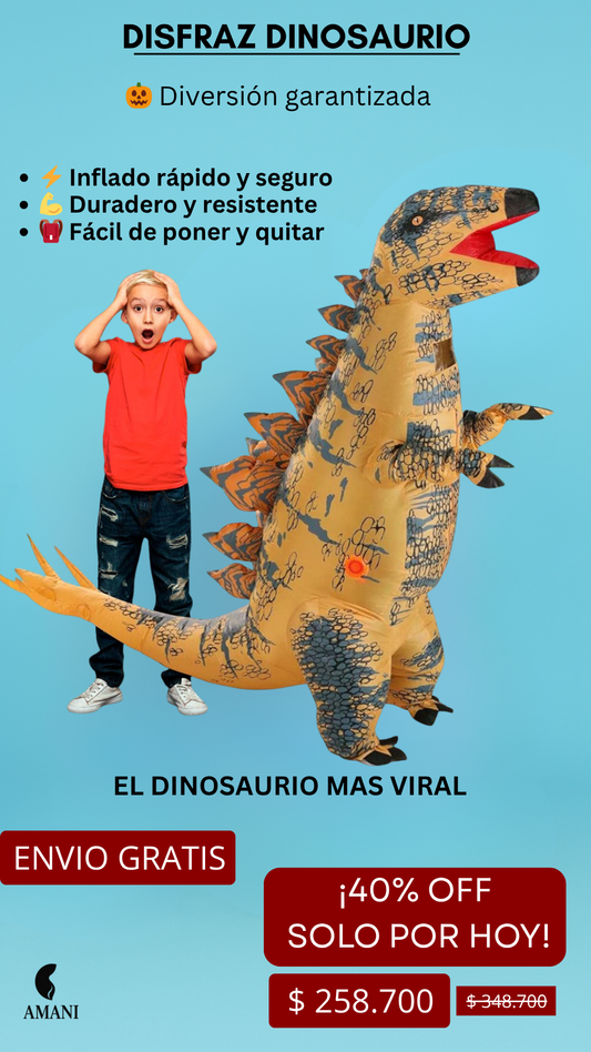 DISFRAZ DINOSAURIO