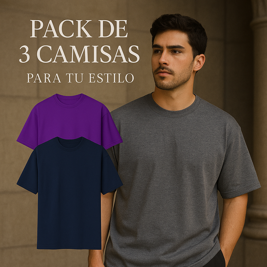 Pack 3 Camisetas Oversize | Edición Urbana